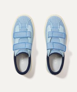 The Kids Strap Sneaker - Berry Blue