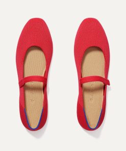 The Square Mary Jane - Lollipop Red