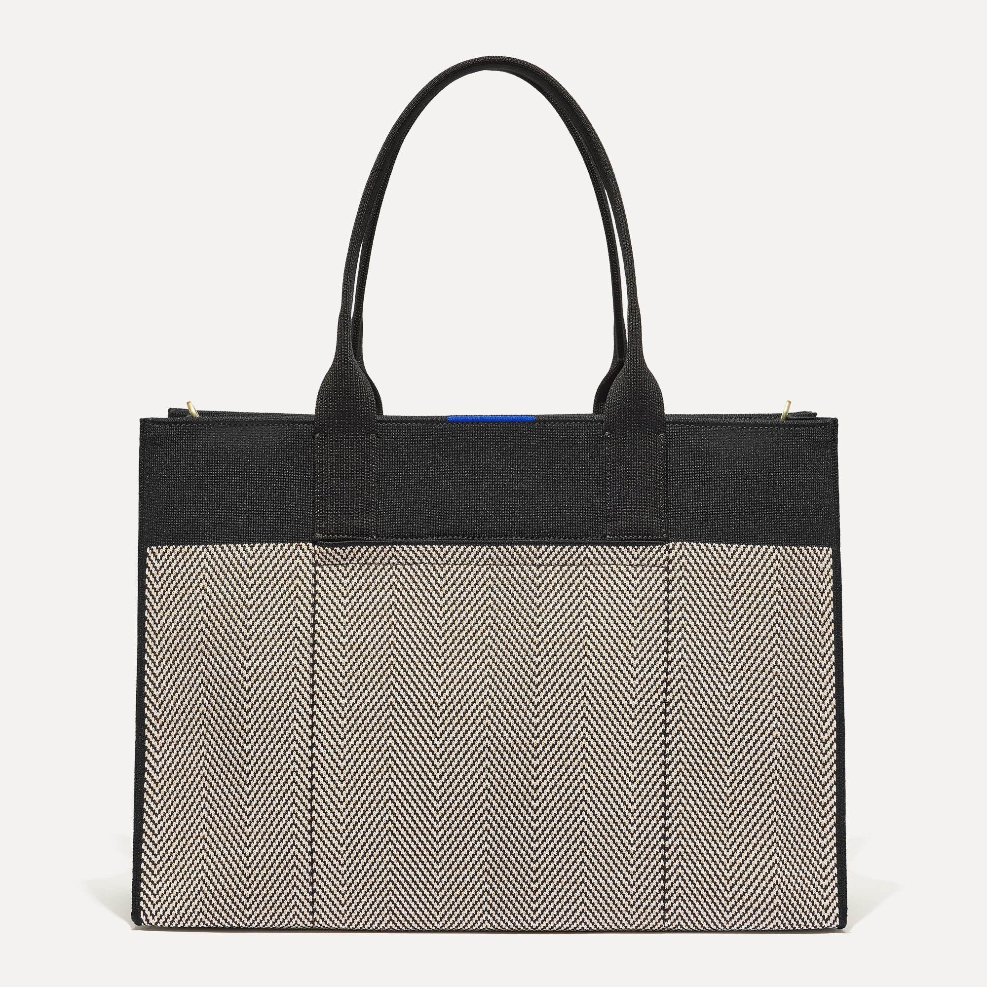 162_ClassicTote_BlackHerringbone_Front_4556.jpg