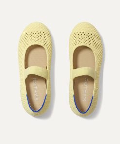 The Kids Mary Jane - Lemonade Open-Knit
