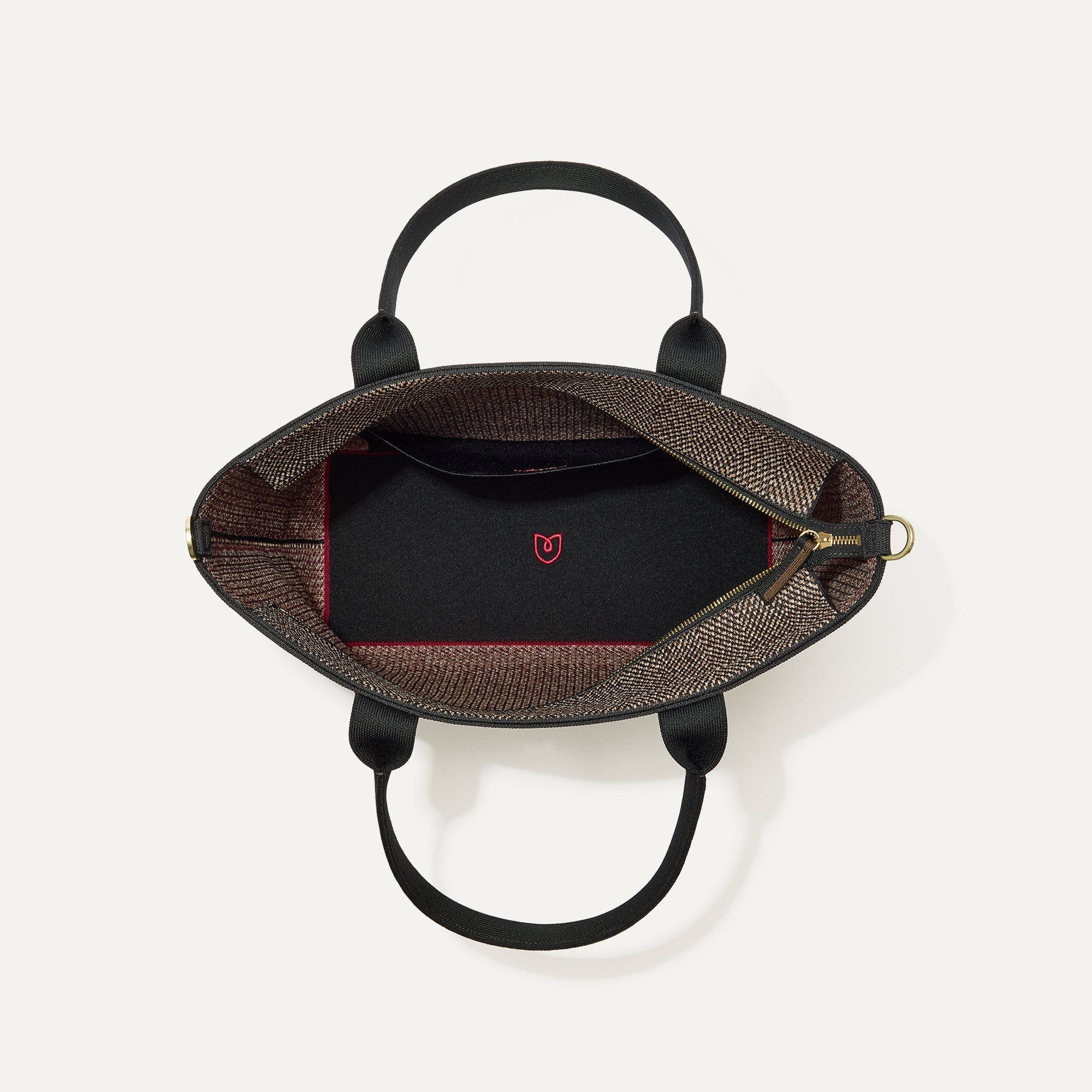 224_LightweightZipTote_CacaoHerringbone_Overhead_4870.jpg