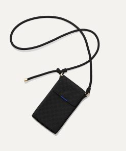 The Phone Crossbody - Black Sand