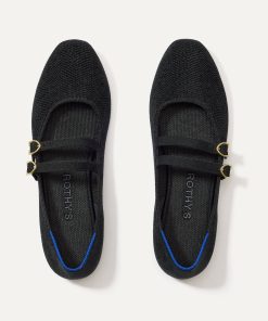 The Double Buckle Mary Jane - ReVelvet™ Black