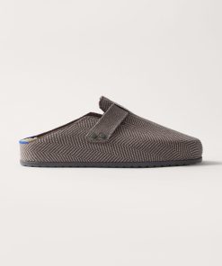 The Teddy Men's Clog - Ash Herringbone