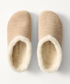 The Après Clog - ReVelvet™ Cream Herringbone