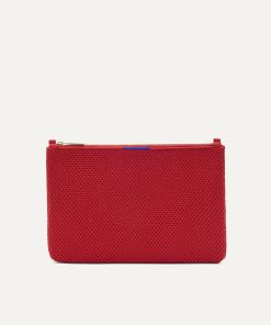 The Convertible Clutch - Scarlet Open-Knit