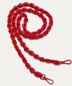The Crossbody Strap - Scarlet Chain-Knit