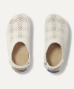 The Kids Clog - White Crochet