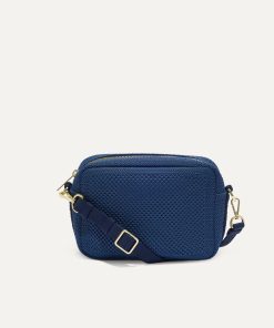 The Crossbody Camera Bag - Lagoon Open-Knit