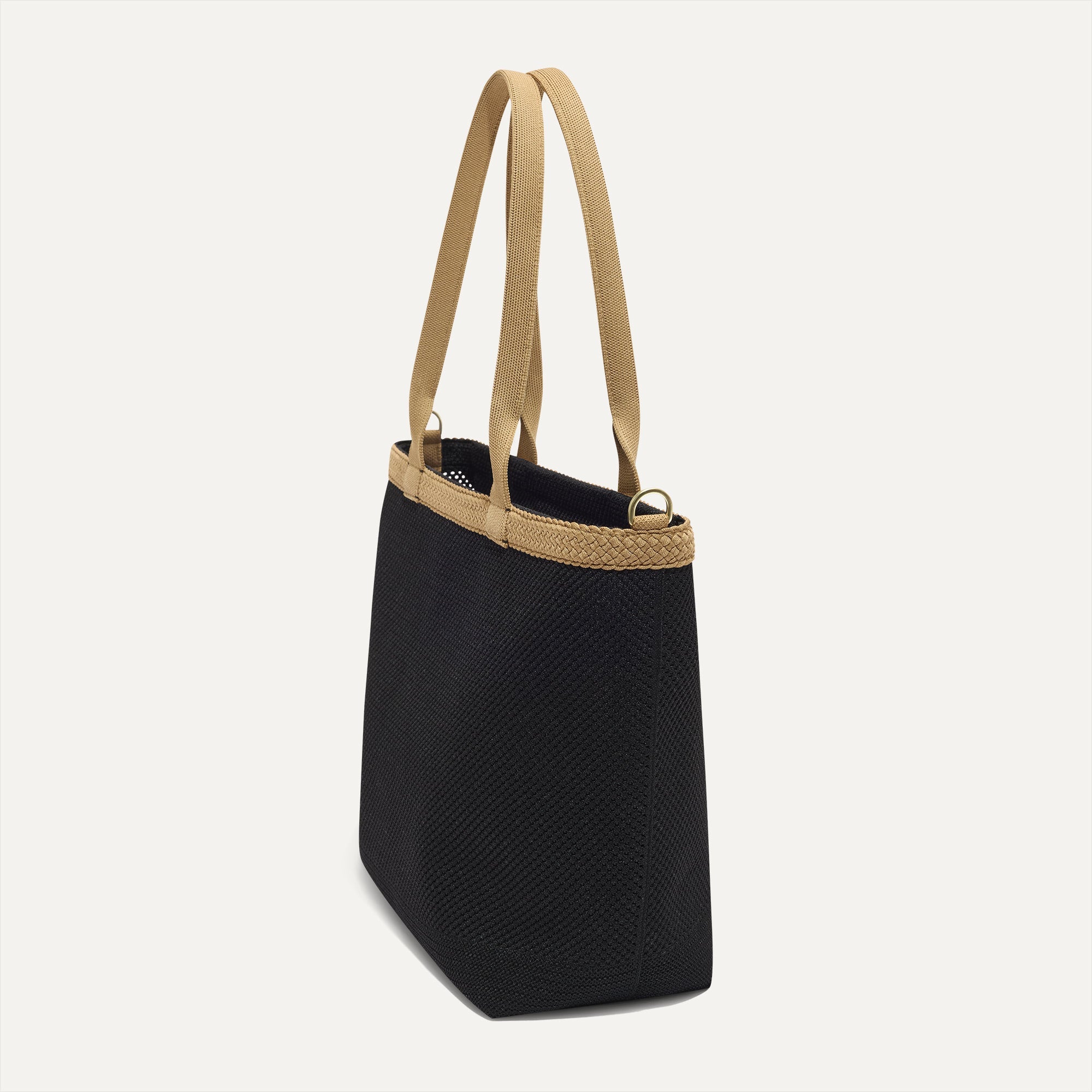 458_LightweightZipToteBraidOverlay_BlackEspressoOpen-Knit_45Degree_5667.jpg