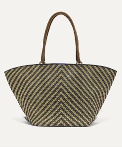 The Summer Tote - Toffee Chevron