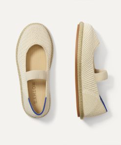 The Mini Mary Jane (for Kids) - Opal Raffia-Knit